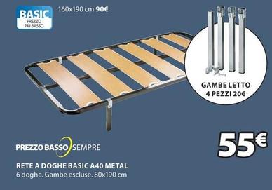 Offerta per Rete A Doghe Basic A40 Metal a 55€ in JYSK