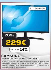 Offerta per Samsung - Gaming Monitor 27" G55 Curvo a 229€ in Euronics
