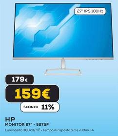 Offerta per HP - Monitor 27" - 527SF a 159€ in Euronics