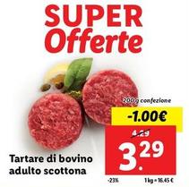 Offerta per Tartare Di Bovino Adulto Scottona a 3,29€ in Lidl
