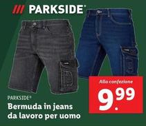 Offerta per Parkside - Bermuda In Jeans Da Lavoro Per Uomo a 9,99€ in Lidl