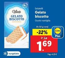 Offerta per Gelatelli - Gelato Biscotto a 1,69€ in Lidl