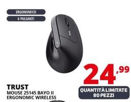 Offerta per Trust - Mouse 25145 Bayo II Ergonomic Wireless a 24,99€ in Comet