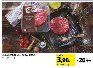 Offerta per You & Meat - Linea Hamburger a 3,98€ in Coop