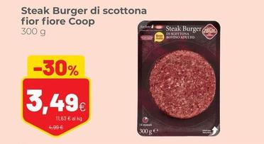 Offerta per Fior Fiore Coop - Steak Burger Di Scottona a 3,49€ in Coop