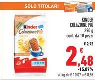 Offerta per Ferrero - Kinder Colazione Più a 2,48€ in Conad