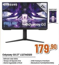 Offerta per Samsung - Odyssey G3 27" LS27AG320  a 179,9€ in Expert