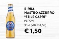 Offerta per Peroni - Birra Nastro Azzurro "Stile Capri" a 1,5€ in Pam Local