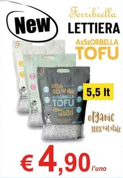 Offerta per Lettiera Assorbella Tofu a 4,9€ in Alfa Tec