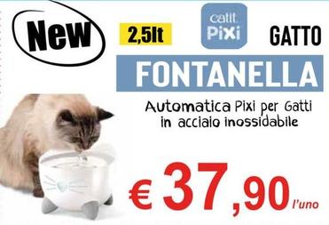 Offerta per Fontanella - Gatto Automatica Pixi Per Gatti In Acciaio Inossidabile a 37,9€ in Alfa Tec
