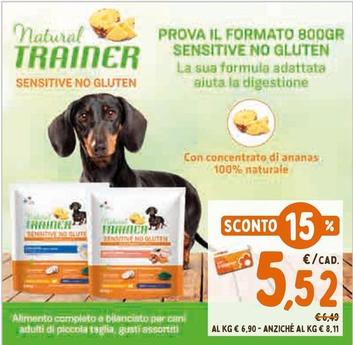 Offerta per Natural Trainer - Alimento Completo E Bilanciato Per Cani Adulti Di Piccola Taglia a 5,52€ in Pet Store Conad