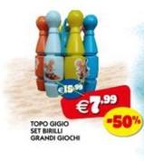 Offerta per Grandi giochi - Topo Gigio - Set Birilli a 7,99€ in G di Giochi