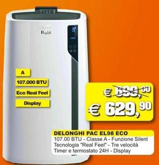 Offerta per DeLonghi - Pac El98 Eco a 629,9€ in Mofar Elettrodomestici