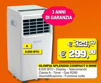 Offerta per Olimpia splendid -  compact 8 mwb a 299,9€ in Mofar Elettrodomestici