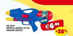 Offerta per Grandi giochi - He Man Pistola Acqua a 4,99€ in Giocheria