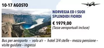 Offerta per Norvegia Ed I Suoi Splendid Fiordi a 1979€ in Monique Girod Viaggi