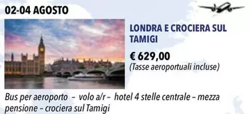 Offerta per Londra E Crociera Sul Tamigi a 629€ in Monique Girod Viaggi