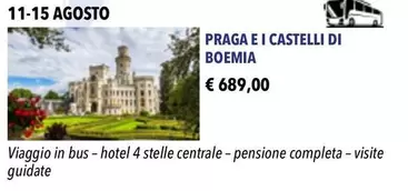 Offerta per Praga E I Castelli Di Boemia a 689€ in Monique Girod Viaggi