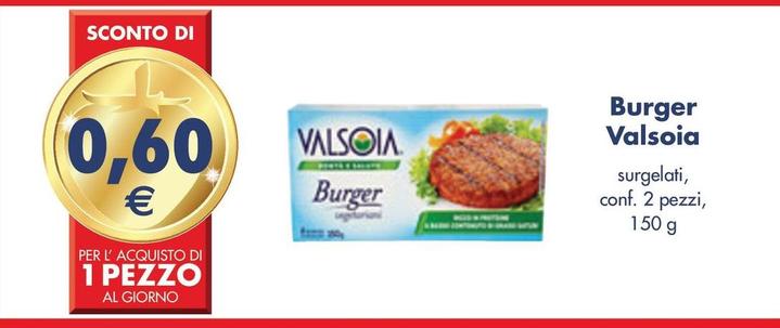 Offerta per Valsoia - Burger in Esselunga