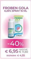 Offerta per Gola - Froben  - 0,25% Spray a 6,95€ in Farmacia Corsetti