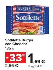 Offerta per Mondelez - Sottilette Burger Con Cheddar a 1,69€ in Carrefour Express