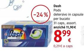 Offerta per Dash - Pods Classico Detersivo In Capsule Per Bucato a 8,99€ in dm