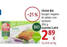 Offerta per Céréal Bio - Burger Vegano Di Seitan a 2,89€ in dm