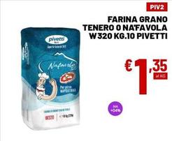 Offerta per Pivetti - Farina Grano Tenero O Nafavola W320 Kg.10 a 1,35€ in Sicil Food