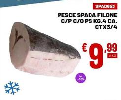 Offerta per Pesce Spada Filone C/p C/o Ps Kg.4 Ca. Ctx3/4 a 9,99€ in Sicil Food
