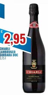 Offerta per Chiarli - Lambrusco Sorbara DOC a 2,95€ in Paladini Otello