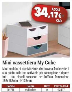 Offerta per Mini Cassettiera My Cube a 34,17€ in Sforazzini