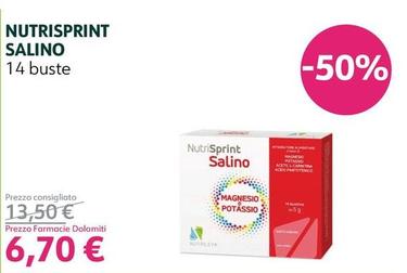 Offerta per Nutrispmint Salino a 6,7€ in Farmacie Dolomiti