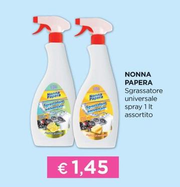 Offerta per Nonna Papera - Sgrassatore Universale Spray a 1,45€ in Acqua & Sapone
