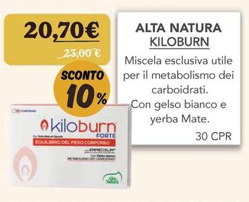 Offerta per Kiloburn - Alta Natura a 20,7€ in Bottega in Bio