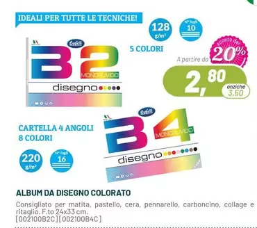 Offerta per Buffetti - Album Da Disegno Colorato a 2,8€ in Buffetti