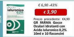 Offerta per Gocce Oculari Idratanti Con Acido Lauronico 0,2% 10ml E 10 Flaconcini a 3,9€ in Farmacia Porcu