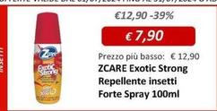 Offerta per Zcare - Exotic Strong Repellente Insetti Forte Spray a 7,9€ in Farmacia Porcu