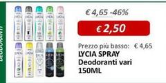 Offerta per Lycia -  Spray - Deodoranti a 2,5€ in Farmacia Porcu