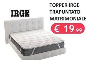 Offerta per Topper Irge Trapuntato Matrimoniale a 19,99€ in Bianco Market
