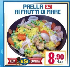 Offerta per Paella Ai Frutti Di Mare a 8,9€ in Eurosurgelati Italia