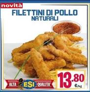 Offerta per Filettini Di Pollo Naturali a 13,8€ in Eurosurgelati Italia