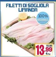 Offerta per Filetti Di Sogliola Limanda a 13,99€ in Eurosurgelati Italia