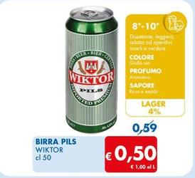 Offerta per Wiktor - Birra Pils a 0,5€ in MD