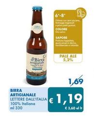 Offerta per Lettere Dall'Italia - Birra Artigianale a 1,19€ in MD