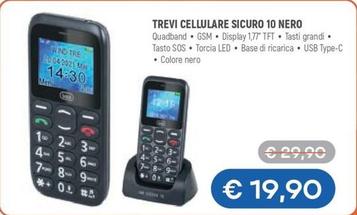 Offerta per Trevi -  Cellulare Sicuro 10 Nero a 19,9€ in Agosti