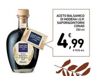 Offerta per Conad - Sapori&Dintorni Aceto Balsamico Di Modena I.G.P. a 4,99€ in Conad Superstore
