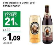 Offerta per Franziskaner - Birra Weissbier O Dunkel a 1,09€ in Iper La grande i