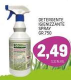 Offerta per Detergente Igienizzante Spray a 2,49€ in Superking Supermercato
