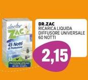 Offerta per Dr.ZAC - Ricarica Liquida Diffusore Universale a 2,15€ in Superking Supermercato