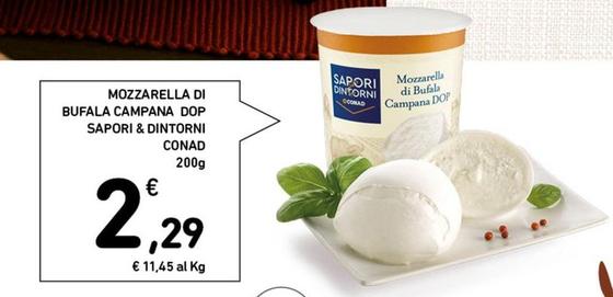 Offerta per Conad - Sapori&Dintorni Mozzarella Di Bufala Campana DOP   a 2,29€ in Conad Superstore